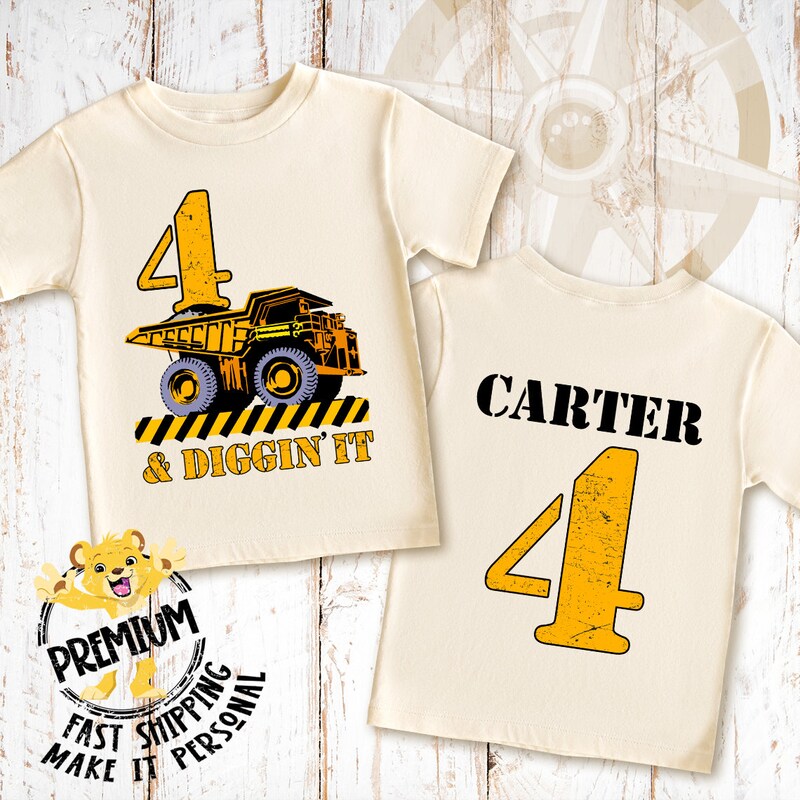 Construction Birthday Shirt - Etsy