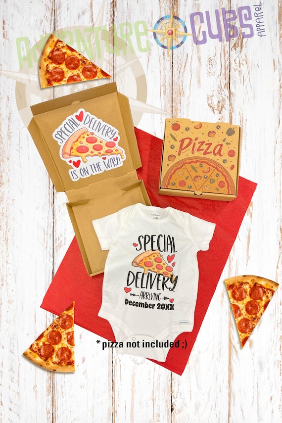 Pizza You Pizza Me Newborn Onesie - 0-3 Months Unisex Pregnancy Announcement Bodysuit