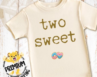 Two Sweet Onesie®, Donut Onesie®, Two Sweet Donut Onesie®, Two Sweet Birthday Onesie®, 2nd Birthday Shirt, Two Sweet Birthday Shirt, N0579