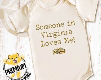 Someone In Virginia Loves Me Onesie®, Virginia Onesie®, Virginia Baby Onesie®, Retro Virginia Onesie®, Cute Virginia Baby Onesie®, N0986