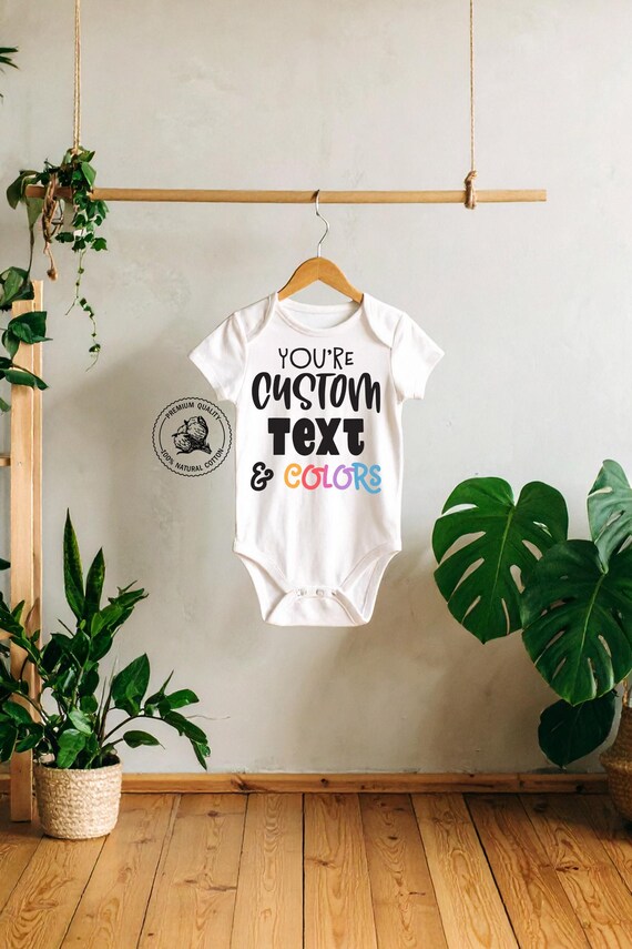 Your Custom Text & Colors 100% Cotton Baby Onesie®