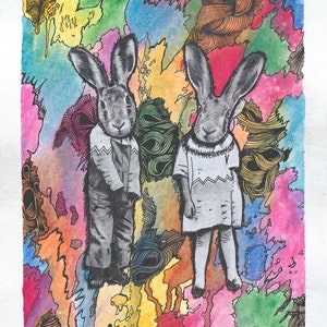The Rise of the Hare Children - Art Print - A3