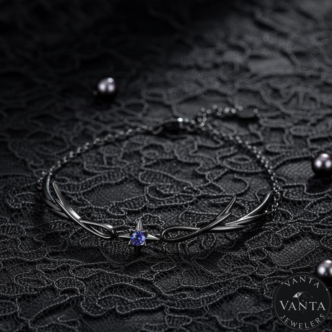 Gothic Punk Black Bracelet: Halloween Charm Jewelry Gift - Etsy Japan