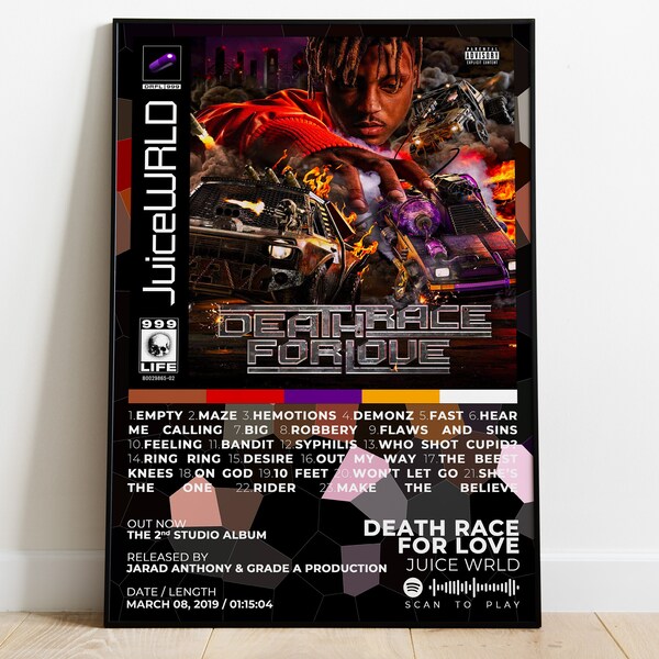 Juice Wrld Album Cover Posters Etsy