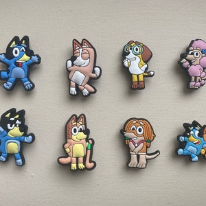 Crocs style shoe charms - Bluey style