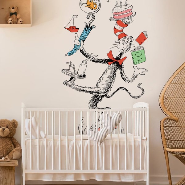 Dr Seuss Wall Decal Etsy