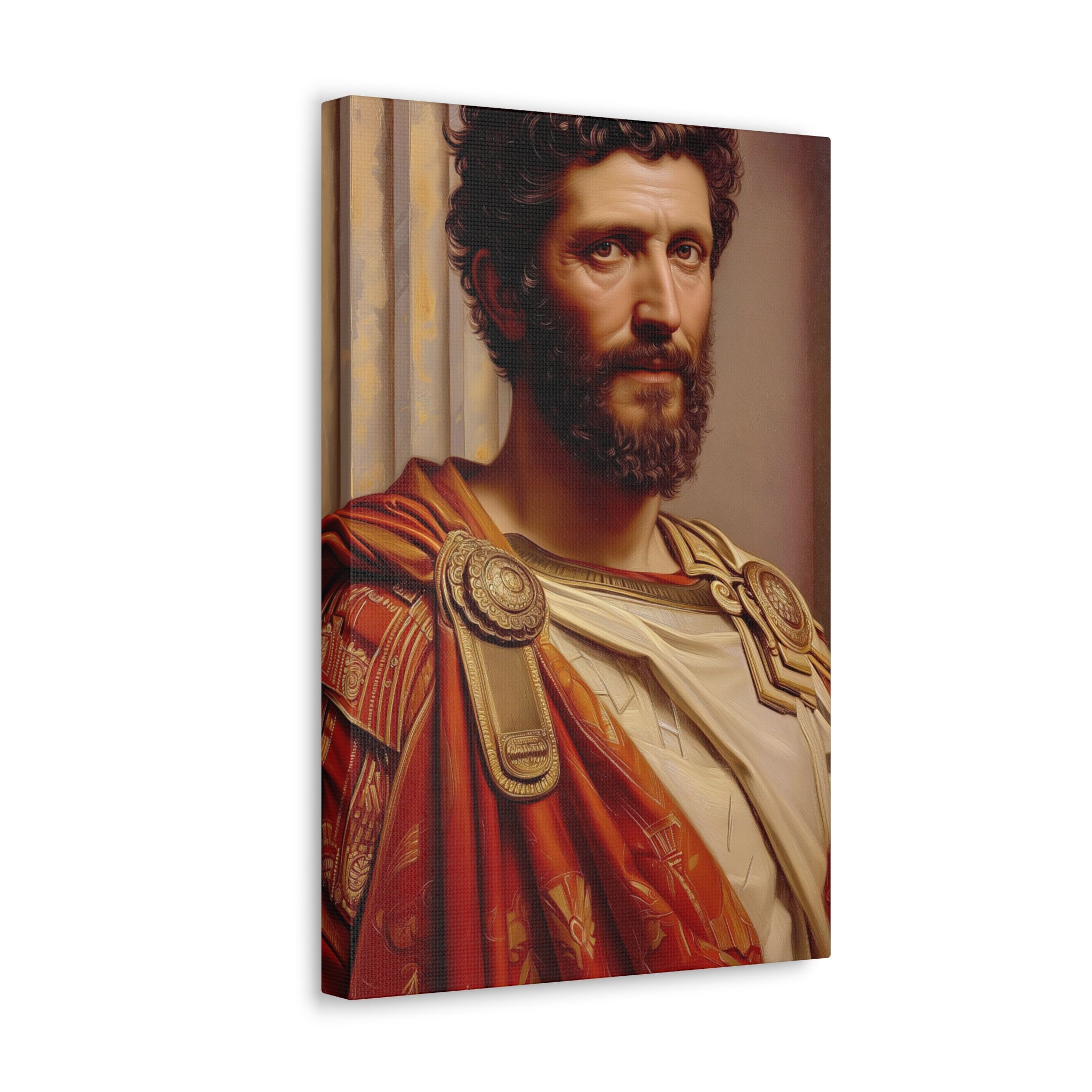 Stoic Man Portrait of Marcus Aurelius Oil Painting Gallery Print Canvas ...