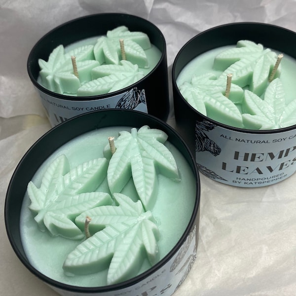 Hemp Leaves Candle