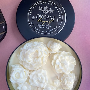 Dream Bouquet - 3-wick 16oz Organic Soy Candle - Mother&#39;s Day gift