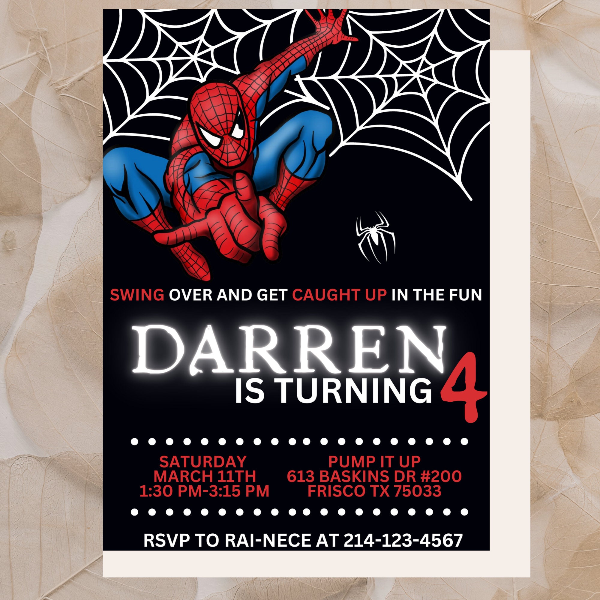 Printable Spiderman Birthday Invitations Printable Spiderman Birthday Invitations