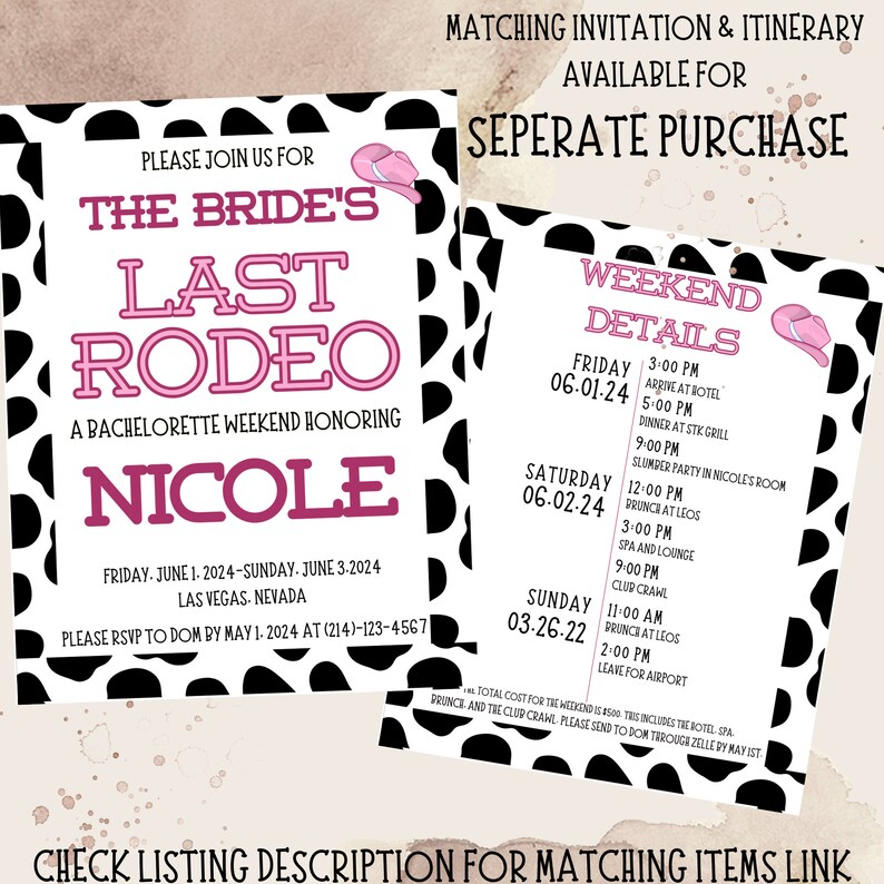 Editable How Well Do You Know the Bride Quiz, Last Rodeo Bachelorette