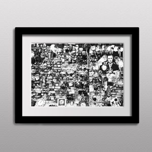 VISION #5 - Brick Lane Brickwork, Black and white city photography. Gallery Wall Art, Home Decor. Gift. Unframed - Uncoated 300gsm Paper