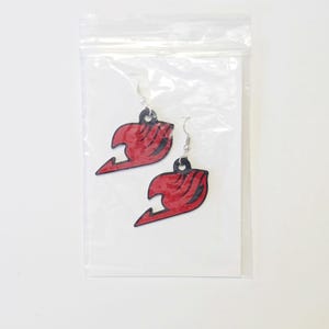 Fairy Tail Earrings | Multi-Colored 3D-Printing