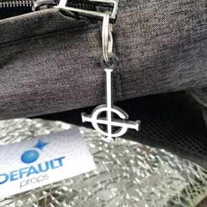 Ghost Band Crucifix Keychain | Multi-Colored 3D-Printing