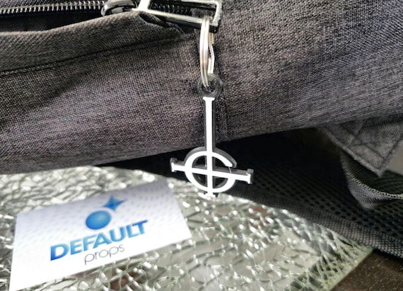 Ghost Band Crucifix Keychain | Multi-Colored 3D-Printing