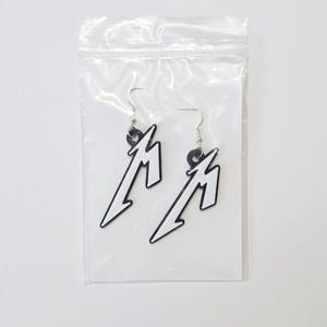 Metallica Earrings | Multi-Colored 3D-Printing