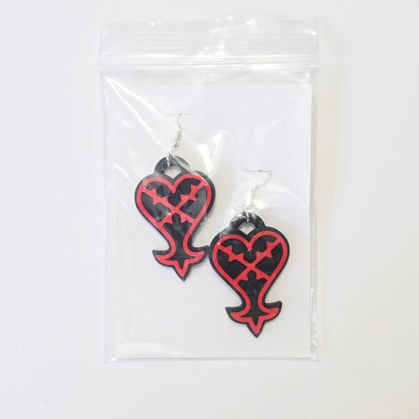 Kingdom Hearts | Heartless Earrings | Multi-Colored 3D-Printing