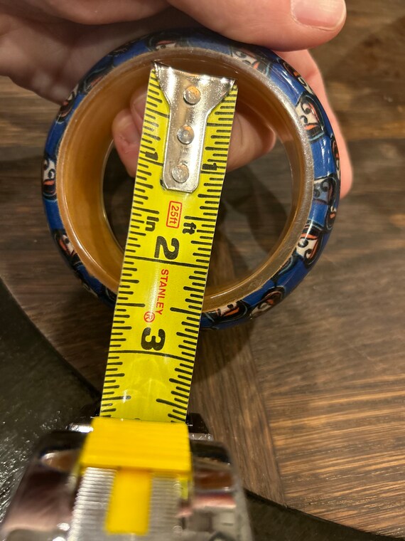 Patterned Statement Bracelet Bangle vintage - image 8