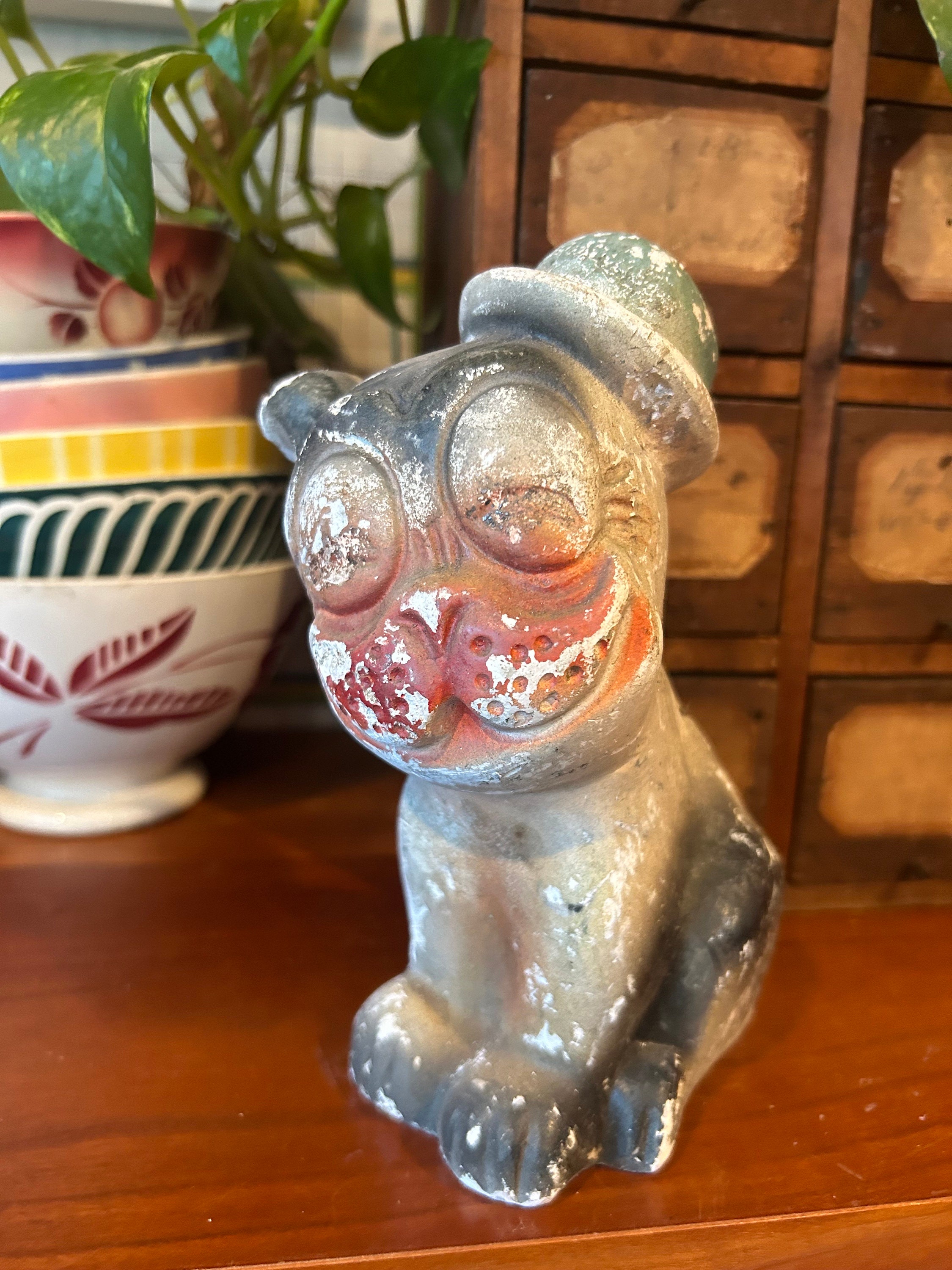 Vintage Chalkware Bulldog - Etsy Vintage Chalkware Bulldog - Etsy