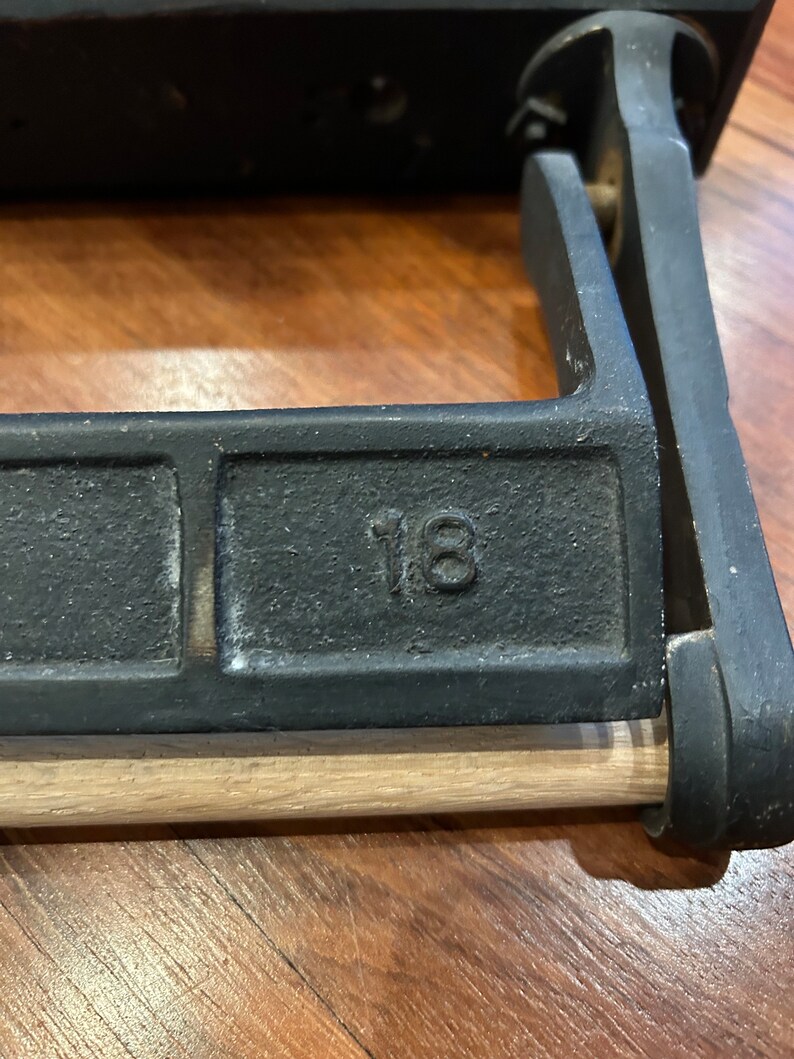 General Store Butcher Paper Holder & Cutter Vintage Wood and Cast Iron 18 Rolls Etsy