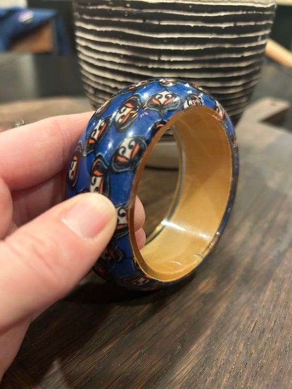Patterned Statement Bracelet Bangle vintage - image 6