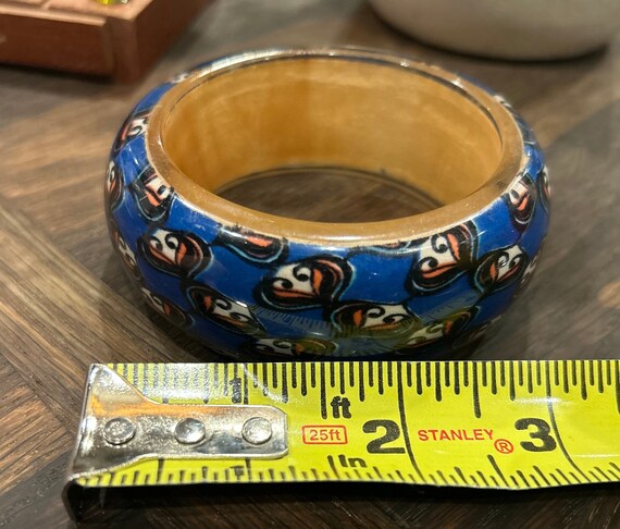 Patterned Statement Bracelet Bangle vintage - image 9