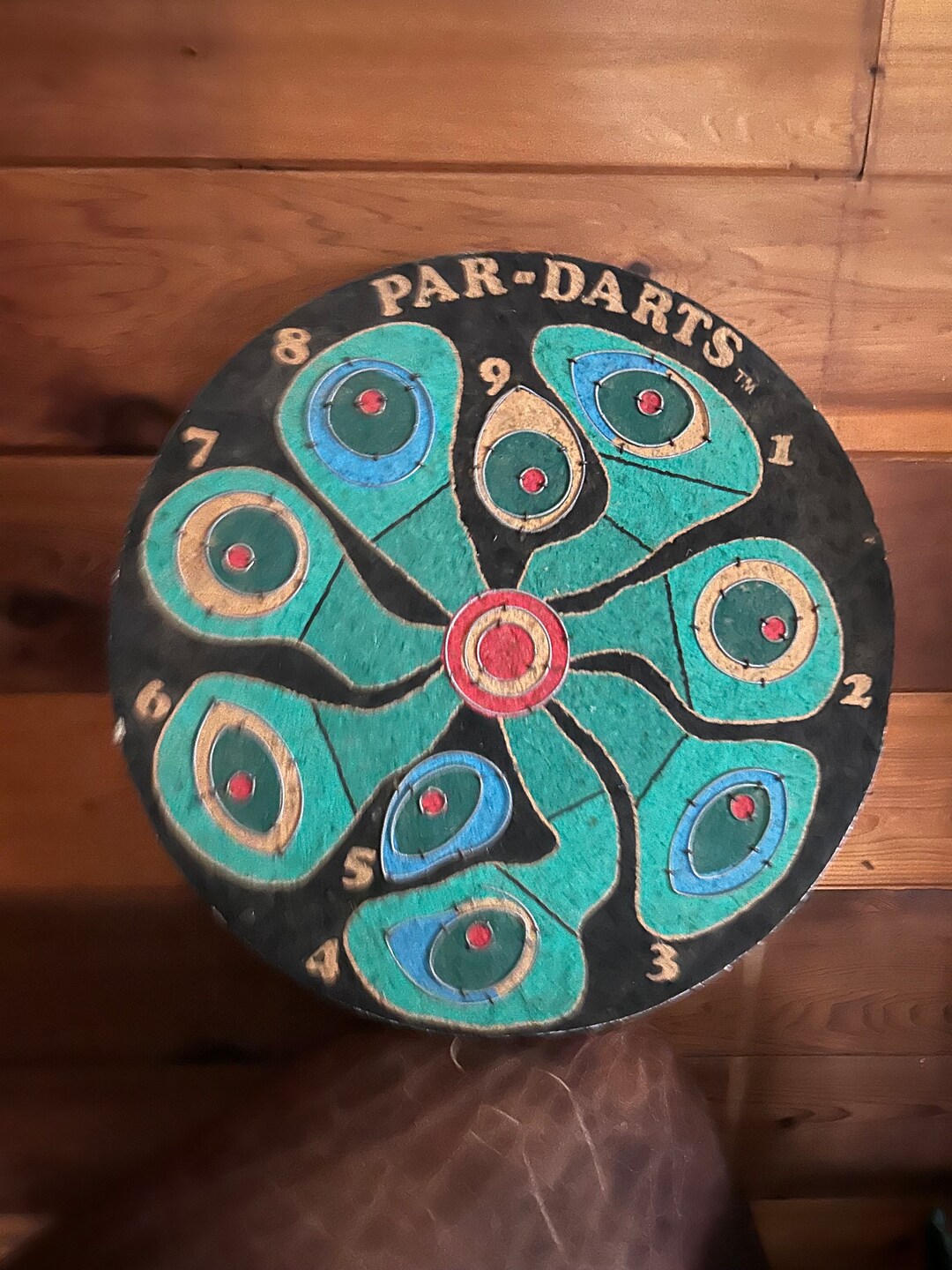 Par Darts English Dart Board Retro Vintage Golf Themed Etsy
