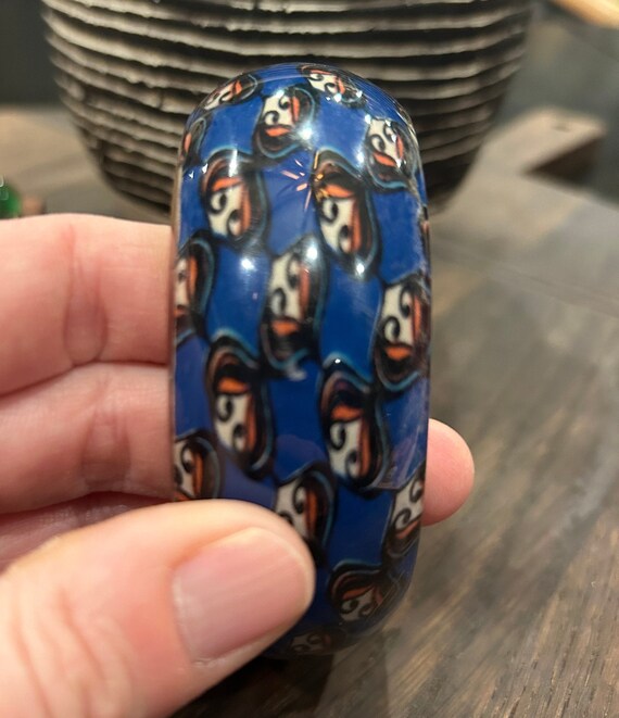 Patterned Statement Bracelet Bangle vintage - image 4