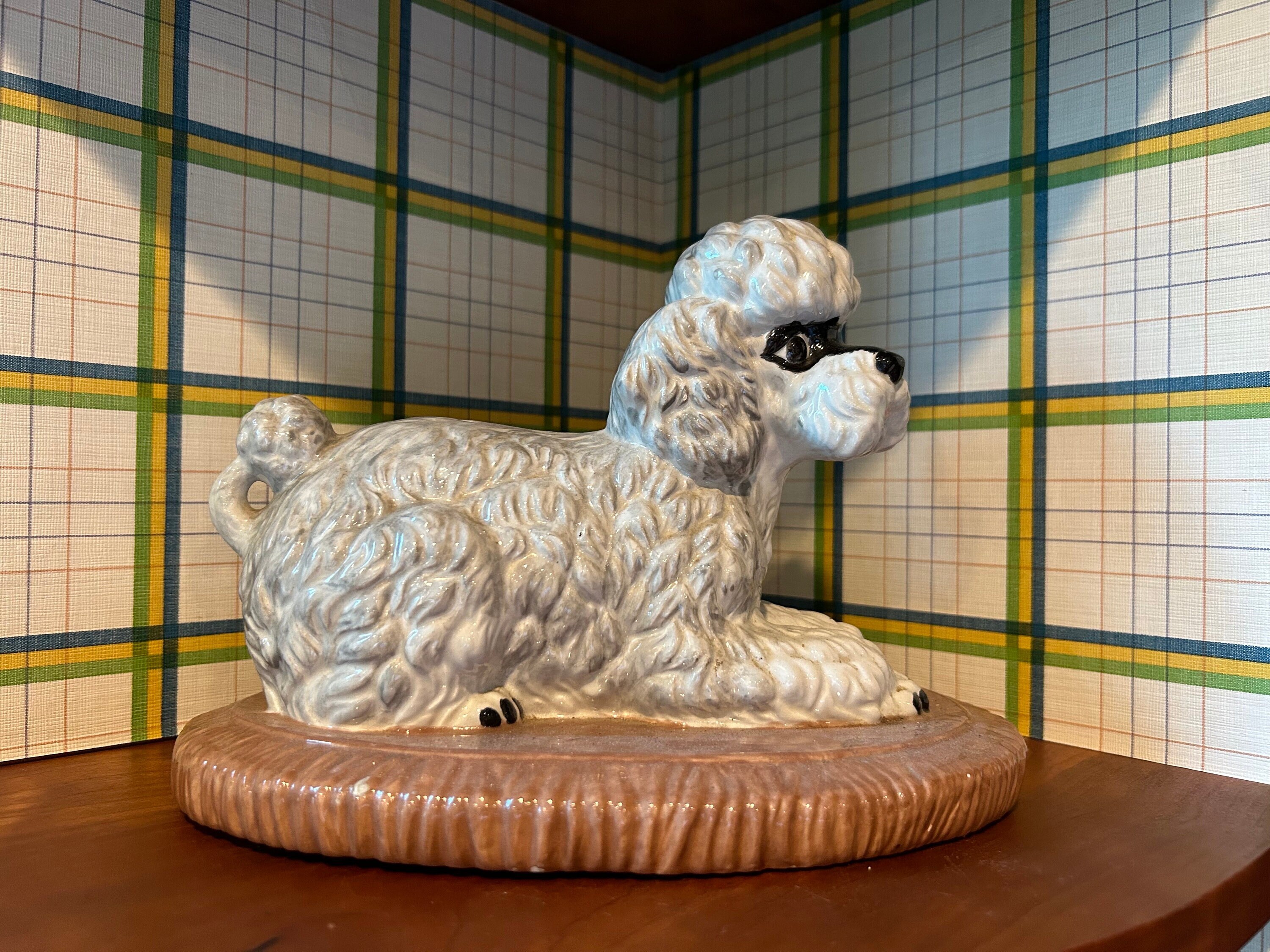poodle置物　ピンクプードル フィギュア 14体セット　ビンテージプードル Pink poodle statue - Etsy 日本
