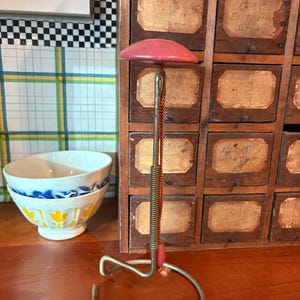 Hat Wig Stand Millinery Store Display Mauve Pink Spring