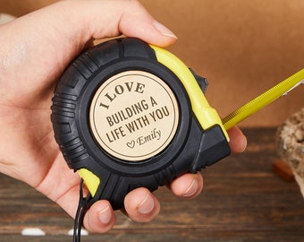 Tape Measure Personalized Wedding Gift for Him,Engraved Measure,Birthday Gift for Dad,Anniversary Gift for Husband,Father's Day Gift