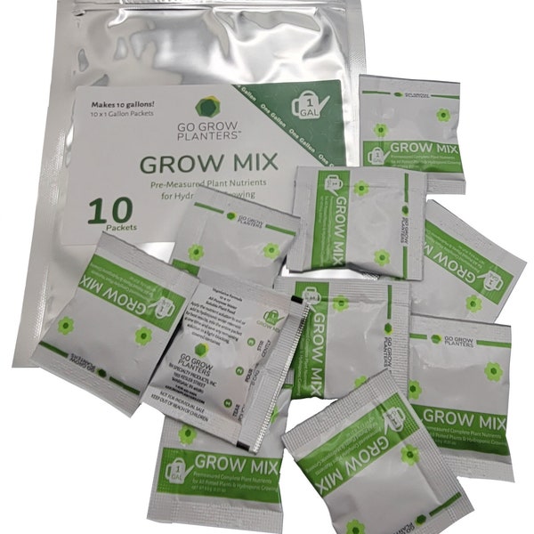 Go Grow Hydroponic nutrients - 1 gallon mix