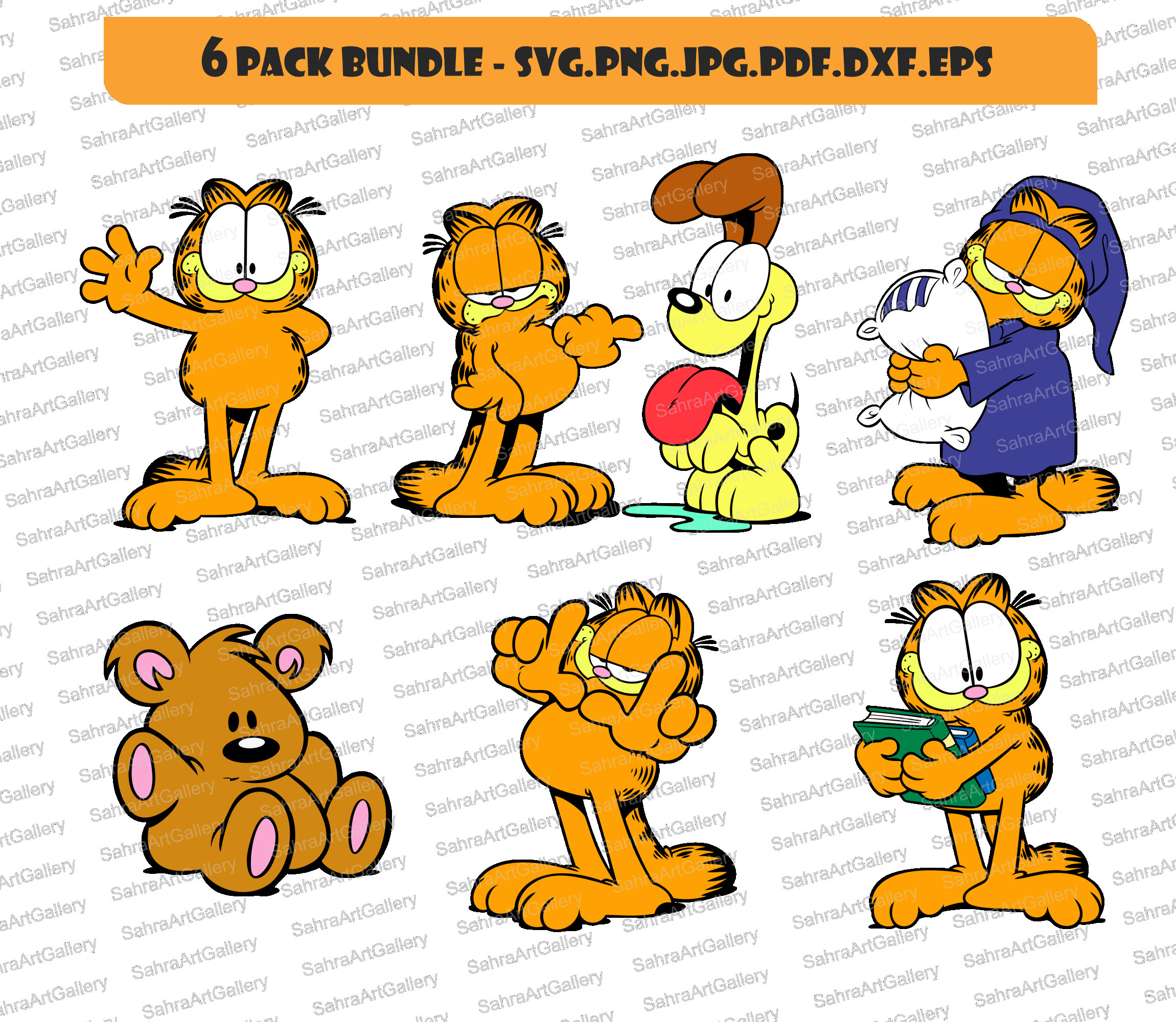 Garfield Svg Garfield Svg High Quality Layered Files Svg - Etsy