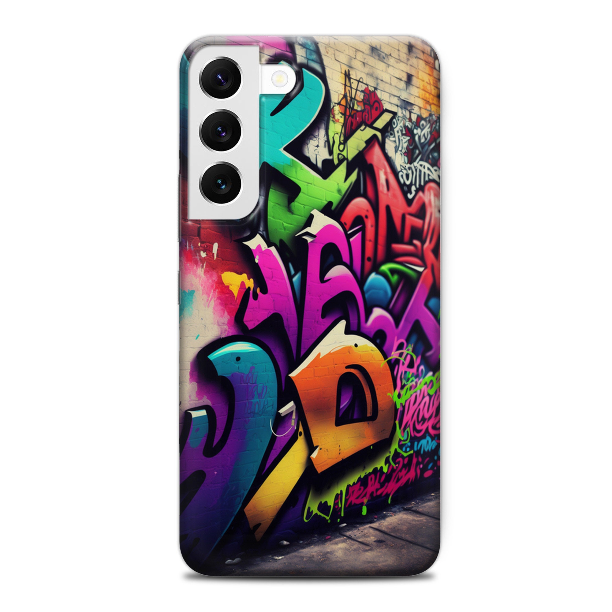 Graffiti Wall Phone Case, Street Art Colorful Modern Cover iPhone 16 15 ...