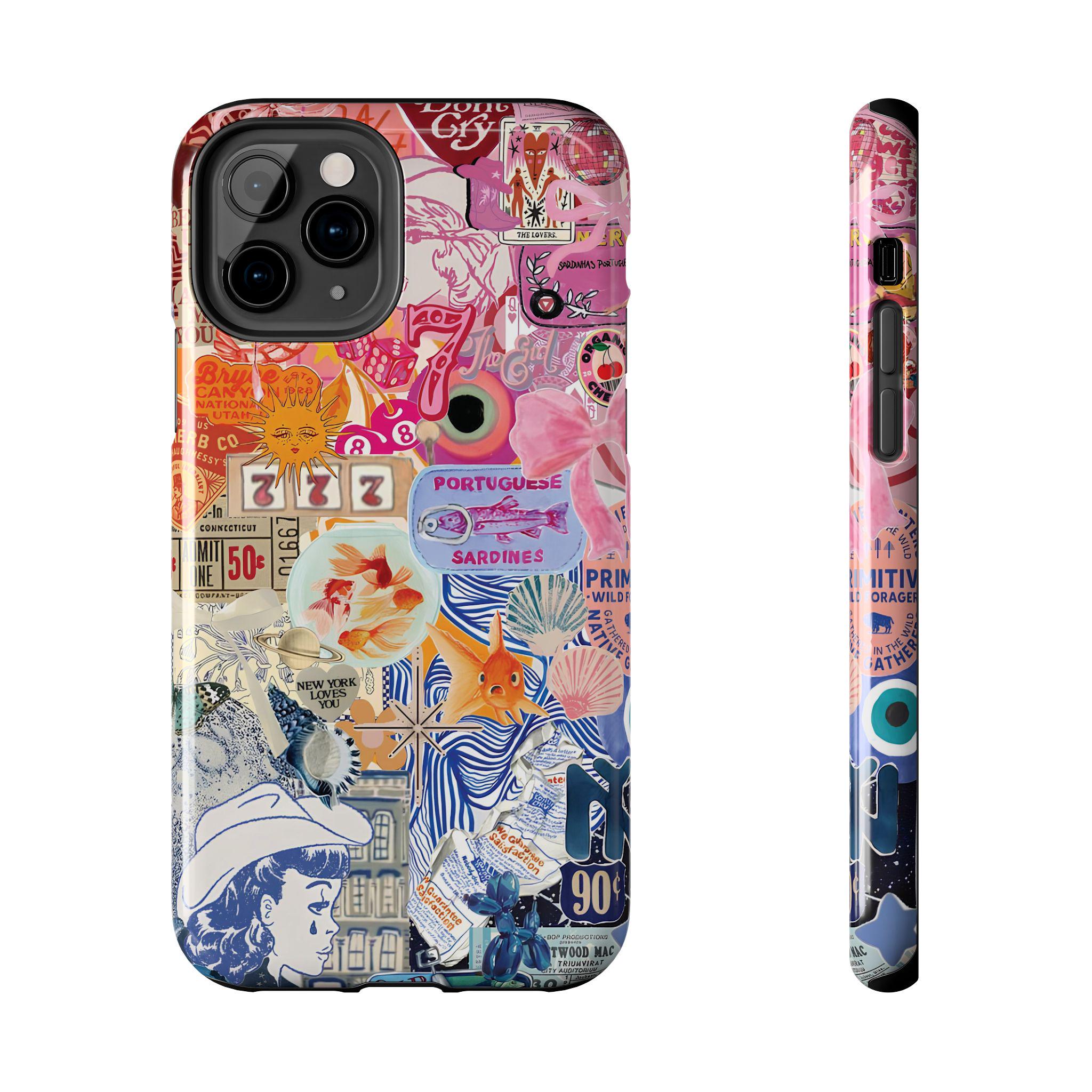 iPhone・スマホケース Society6 1980's sunset and quote by Goldfish Kiss Daisy Sunset