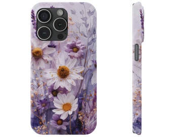 Pressed flower Floral phone case for iPhone 15 14 13 12 11 Pro Max