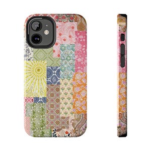 Colorful Patchwork Collage Phone Case, Preppy Aesthetic Cover, iPhone 15 14 13 12 11 Pro Max Plus,Samsung Galaxy S24 S23 S22 S21 Case