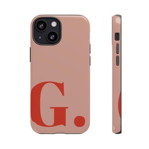 Benutzerdefinierte Initial iPhone Case Cover, personalisierte Monogramm iPhone 15 14 13 12 11 Pro Max Plus Mini Hülle