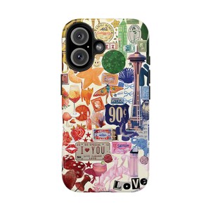 Coquette 90 Collage iPhone 16 Case | Cowgirl Phone Case | European Samsung S24 Case | Christmas Gifts idea iPhone 16 15 14 13 12 11 Pro Max