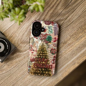 Christmas iPhone 16 Pro Case, Christmas Tree Pixel Cases, Merry Christmas Samsung S24 Case, iPhone 16 15 14 13 12 11 Pro Max Plus Cases
