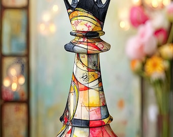 Patchwork Chess Queen