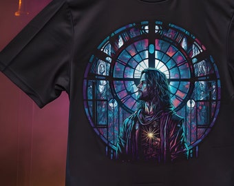 Cyberpunk-T-shirt | Vlekglas | Synthwave | Cyberpunk-mode | Gamer-shirt | Anime-fan | Blade Runner geïnspireerd shirt