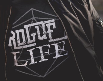 Desonesto do DND Camiseta de <br> Entrega Rápida? Vida desonesto DND Camiseta | Camiseta para jogadores furtivos | Presente RPG | Presente de jogador, vestuário de mesa, presente Dm