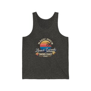 DND Regata | Buff Dm | "Sword Coast DND" Camiseta de alças unissex gráfica retrô | Vestuário TTRPG de verão | Camiseta | Camisa Zona de Aventura imagem 6
