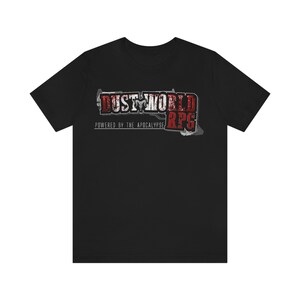 Anime Gun Shirt| Dust World RPG Logo Tee | Manga Style Shirt für Anime und RPG Enthusiasten | TTRPG Shirt Bild 5