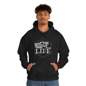 Rogue Life Hooded Sweater | DND Hoodie | RPG Gift | Funny D20 Sweatshirt | Player Gift | Tabletop Apparel | Thug Life Hoodie | Free Shipping image 7