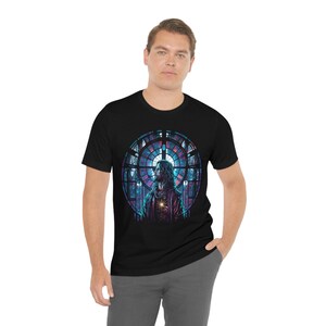 Cyberpunk T-Shirt | Stain Glass | Synthwave | Cyberpunk Fashion | Gamer Shirt | Anime Fan | Blade Runner Inspired Shirt image 7