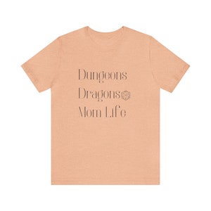 DND + Mom Life Shirt | Embrace the Adventure of Dungeons, Dragons, and Motherhood | DND Shirt For Ladies | Fun Mom DND Shirt image 9