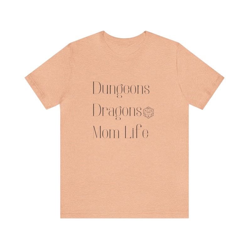 DND + Mom Life Shirt | Embrace the Adventure of Dungeons, Dragons, and Motherhood | DND Shirt For Ladies | Fun Mom DND Shirt image 9