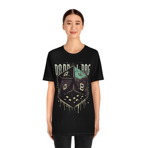 Gooi de stijldobbelstenen met Cyber Dice versie 1 RPG-T-shirt voor heren - Je street fashion-upgrade afbeelding 6